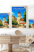 Affiche Strasbourg Église Sainte-Madeleine