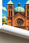 Affiche Strasbourg Église catholique Saint-Pierre-le-Jeune