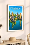 Affiche Strasbourg Les Ponts Couverts