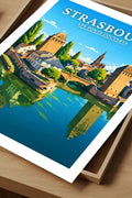 Affiche Strasbourg Les Ponts Couverts