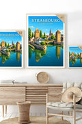 Affiche Strasbourg Les Ponts Couverts