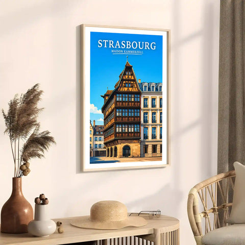 Affiche Strasbourg Maison Kammerzell