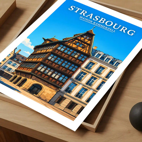 Affiche Strasbourg Maison Kammerzell