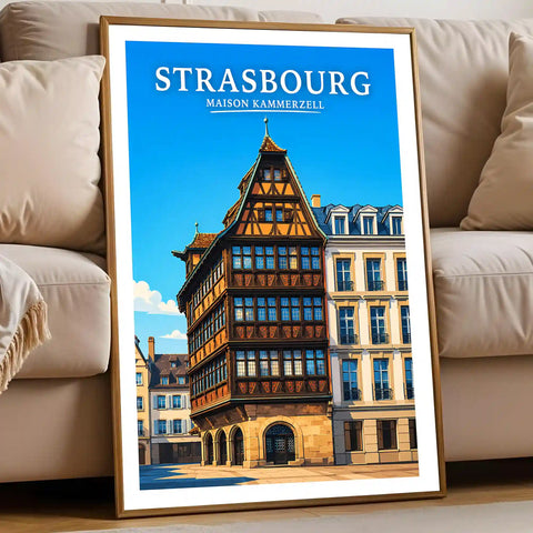 Affiche Strasbourg Maison Kammerzell