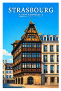 Affiche Strasbourg Maison Kammerzell
