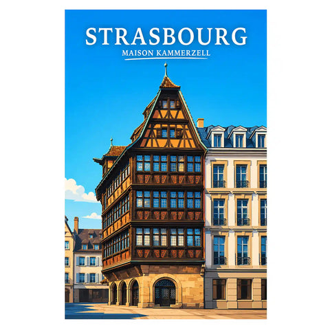 Affiche Strasbourg Maison Kammerzell