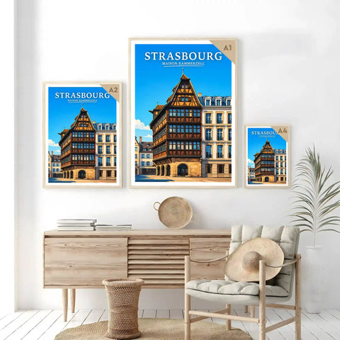 Affiche Strasbourg Maison Kammerzell