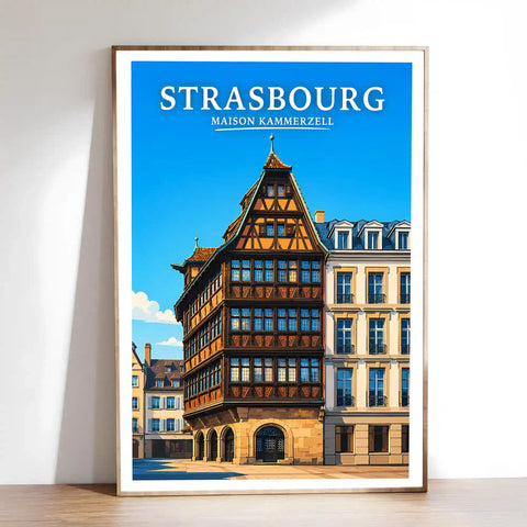 Affiche Strasbourg Maison Kammerzell
