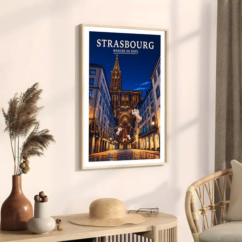 Affiche Strasbourg Marché de Noël