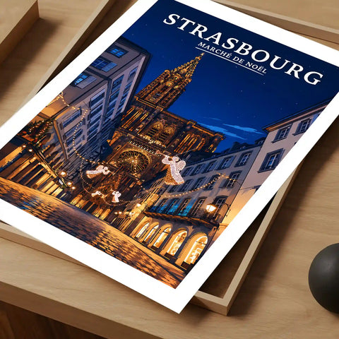 Affiche Strasbourg Marché de Noël