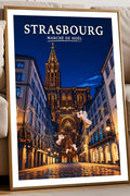 Affiche Strasbourg Marché de Noël