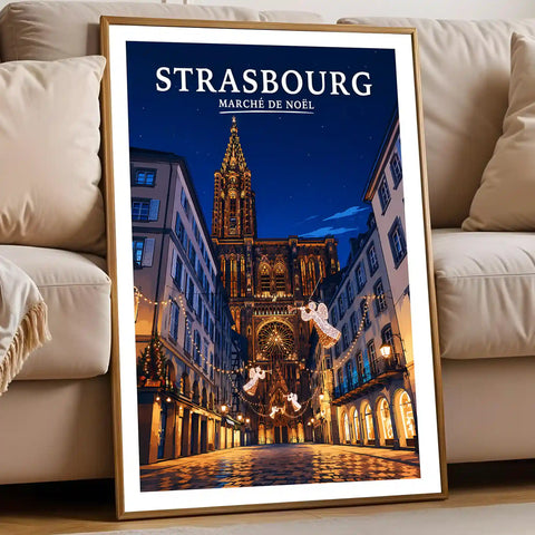 Affiche Strasbourg Marché de Noël