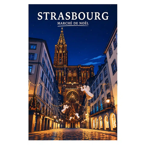 Affiche Strasbourg Marché de Noël