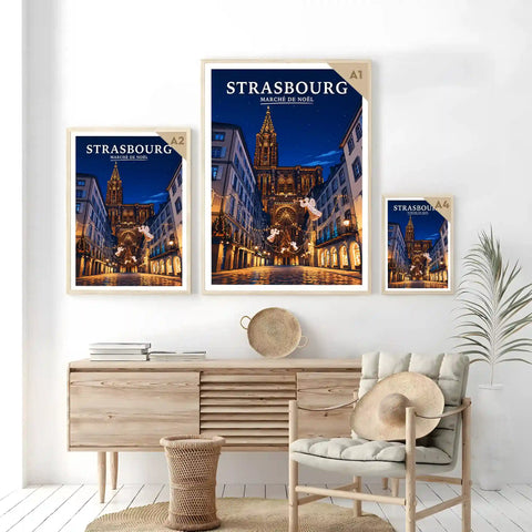 Affiche Strasbourg Marché de Noël