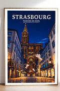 Affiche Strasbourg Marché de Noël