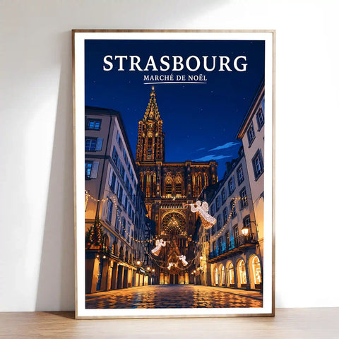 Affiche Strasbourg Marché de Noël