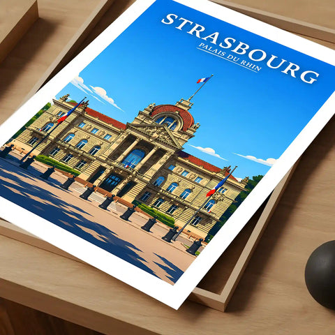 Affiche Strasbourg Palais du Rhin