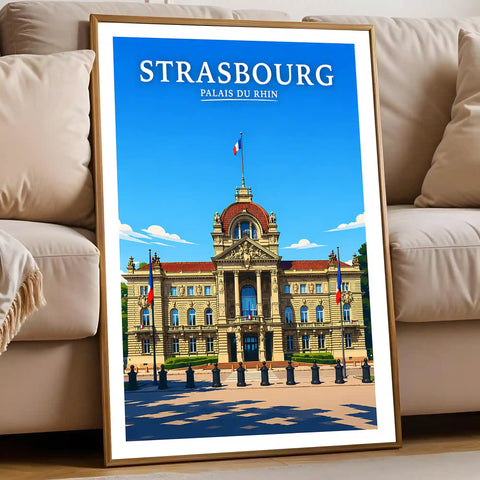 Affiche Strasbourg Palais du Rhin