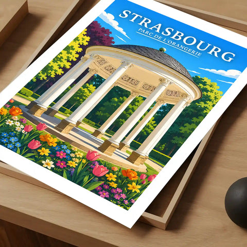 Affiche Strasbourg Parc de l'Orangerie
