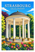 Affiche Strasbourg Parc de l'Orangerie