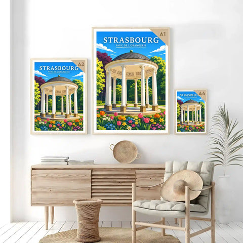 Affiche Strasbourg Parc de l'Orangerie