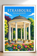 Affiche Strasbourg Parc de l'Orangerie
