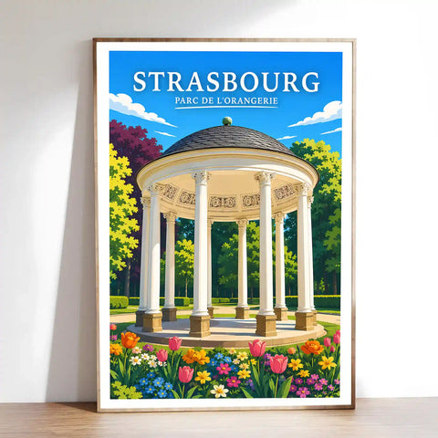 Affiche Strasbourg Parc de l'Orangerie