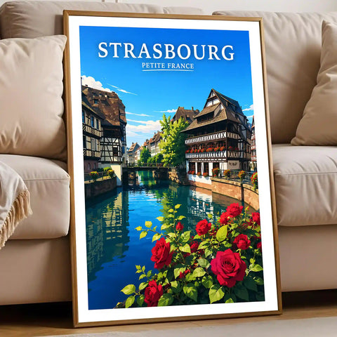 Affiche Strasbourg Petite France