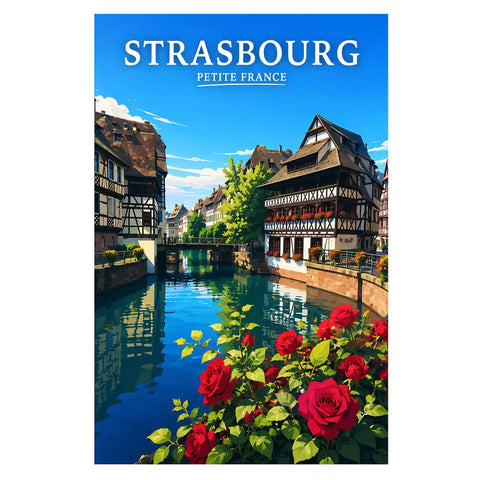 Affiche Strasbourg Petite France