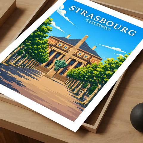 Affiche Strasbourg Place Broglie