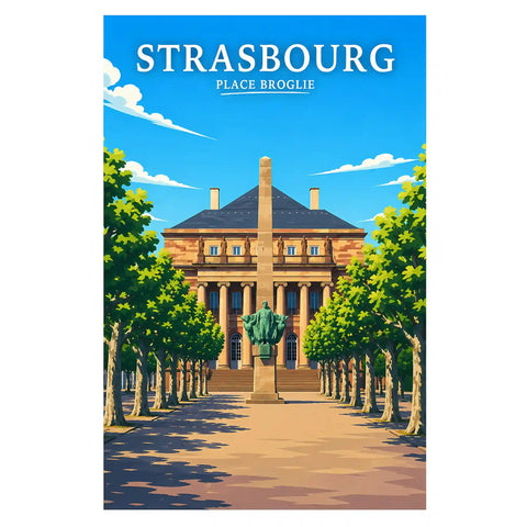 Affiche Strasbourg Place Broglie