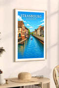 Affiche Strasbourg Quai des Bateliers