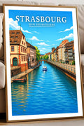 Affiche Strasbourg Quai des Bateliers