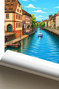 Affiche Strasbourg Quai des Bateliers