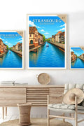 Affiche Strasbourg Quai des Bateliers