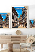 Affiche Strasbourg Rue du Bain-aux-Plantes