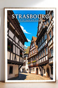 Affiche Strasbourg Rue du Bain-aux-Plantes