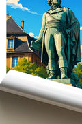 Affiche Strasbourg Statue du Général Kléber
