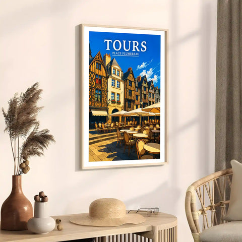 Affiche Tours Place Plumereau
