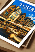 Affiche Tours Place Plumereau