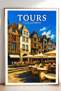 Affiche Tours Place Plumereau