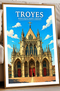 Affiche Troyes Basilique Saint-Urbain
