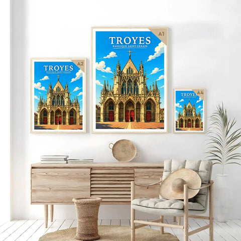 Affiche Troyes Basilique Saint-Urbain