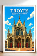 Affiche Troyes Basilique Saint-Urbain