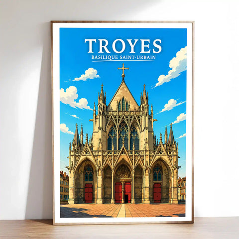 Affiche Troyes Basilique Saint-Urbain