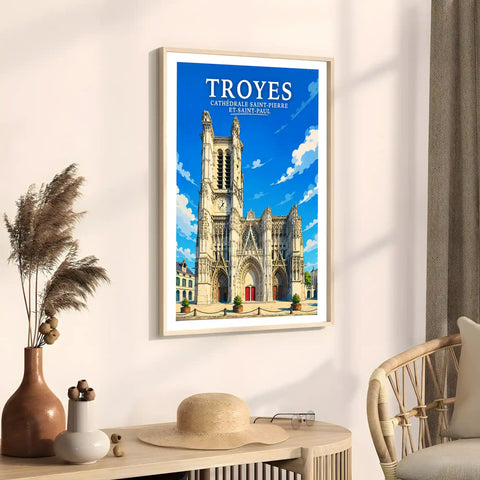Affiche Troyes Cathédrale Saint-Pierre-et-Saint-Paul