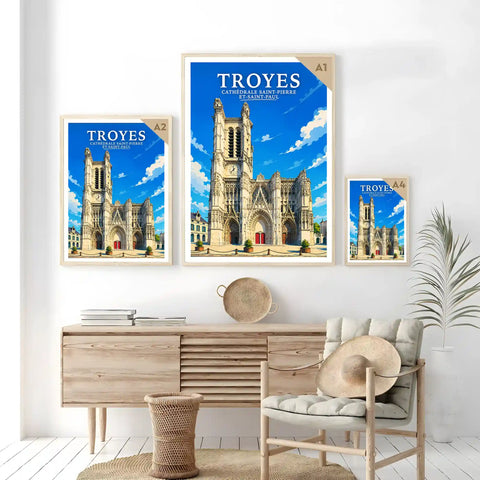 Affiche Troyes Cathédrale Saint-Pierre-et-Saint-Paul