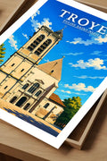 Affiche Troyes Église Saint-Nizier