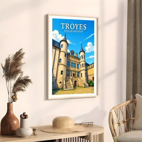 Affiche Troyes Hôtel de Vauluisant