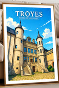 Affiche Troyes Hôtel de Vauluisant